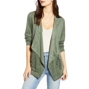 Blank NYC Faux Suede Drapey Jacket, New With Tags